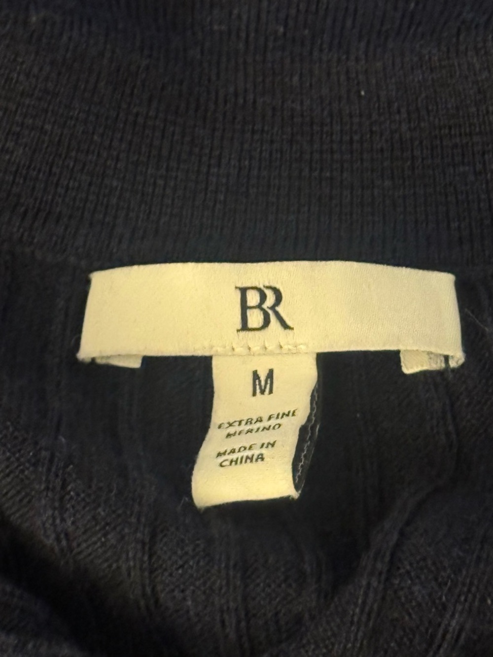Banana Republic Navy Merino Button-Up Sweater - Picture 2 of 2